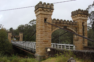Hampden Suspension Bridge, Kangaroo Valley, NSW photo